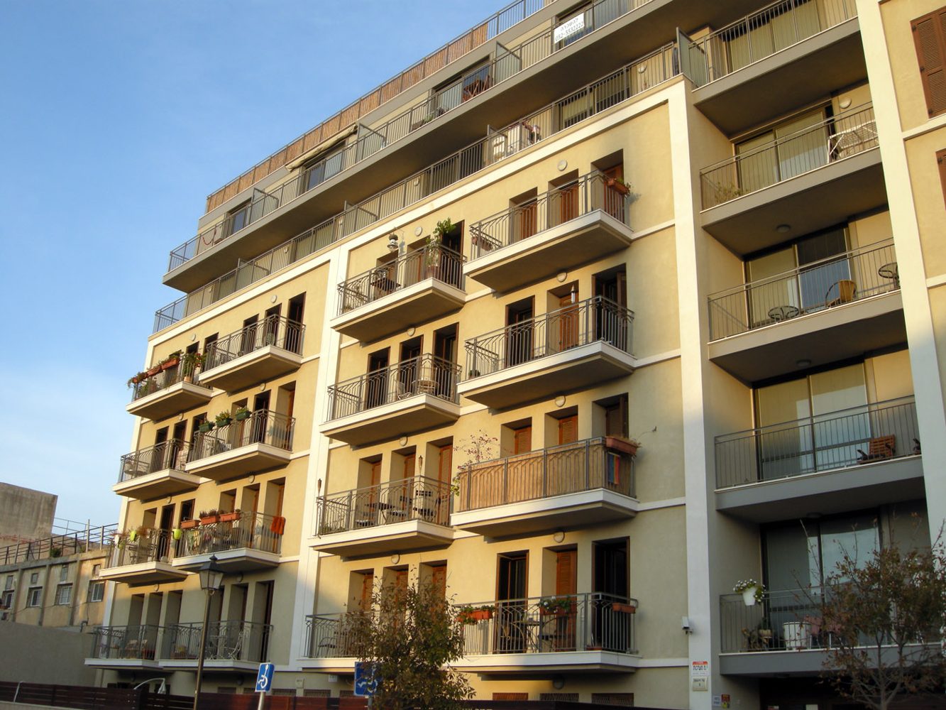 Real apartment building in Tel Aviv