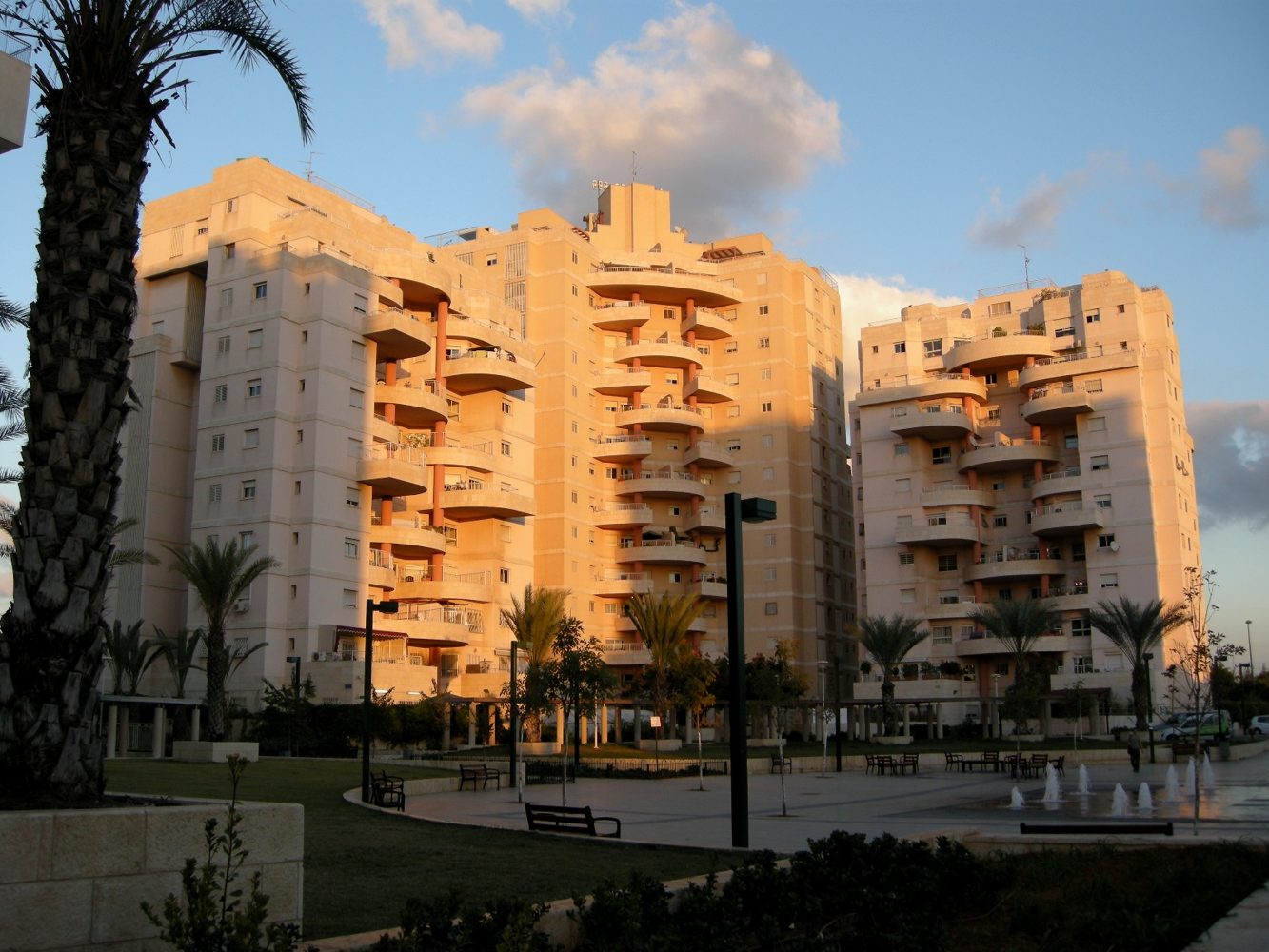 Real apartment complex in Tel Aviv