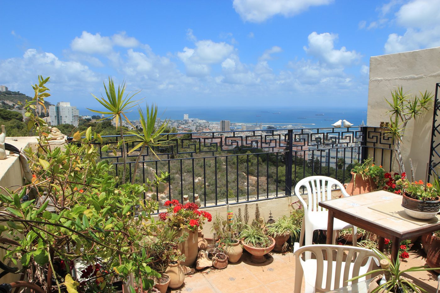 Real Haifa balcony view from an apartment